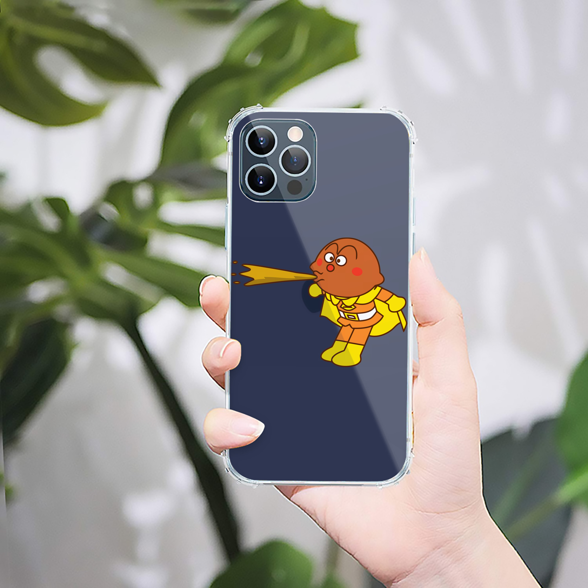 （画像用） アンパンマン Anpanman 【iPhone 12シリーズ対応】透明スマホケース（クリアソフトケース）